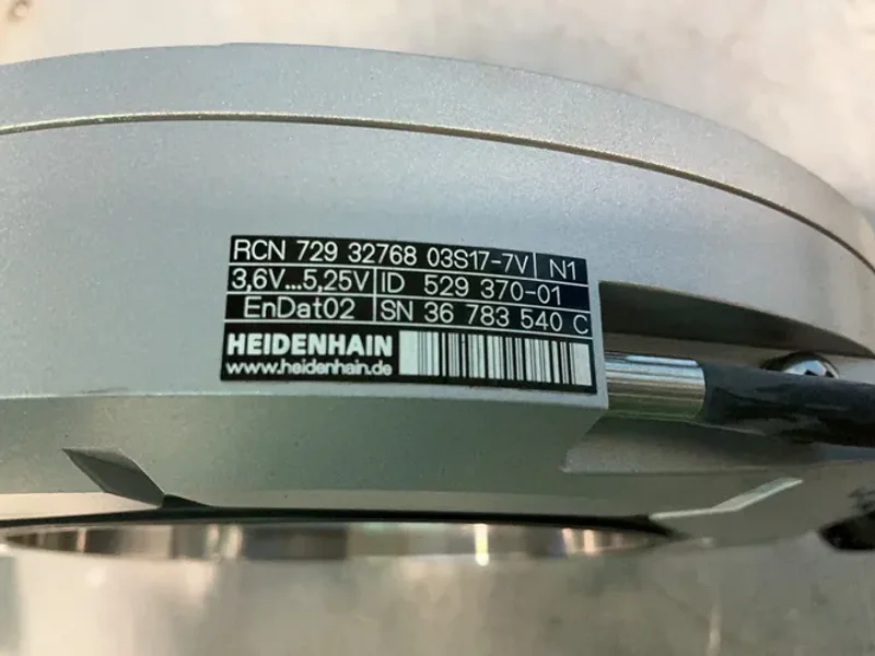 HEIDENHAIN 8” OUTER DIAMETER / 4” BORE ROTARY ANGLE ENCODER  -  RCN 729 32768 03S17-7V