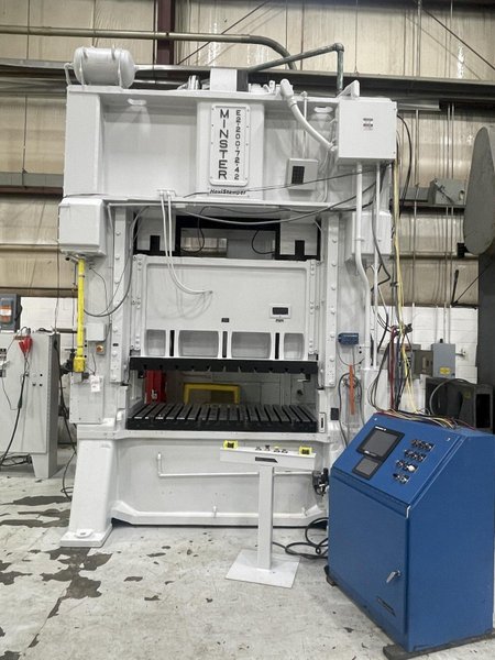 200 ton Minster E2-200-72-42 Hevi-Stamper Straight Side Mechanical Metal Stamping Press For Sale, Year  1980