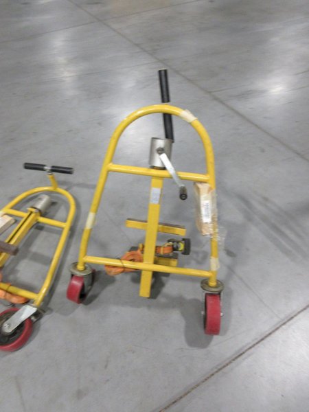Manual Furniture Moving Dollies, Heavy Duty 1320 lb Capacity, 12" Lift with Swiveling Casters and Ratchet Straps- Auction Item