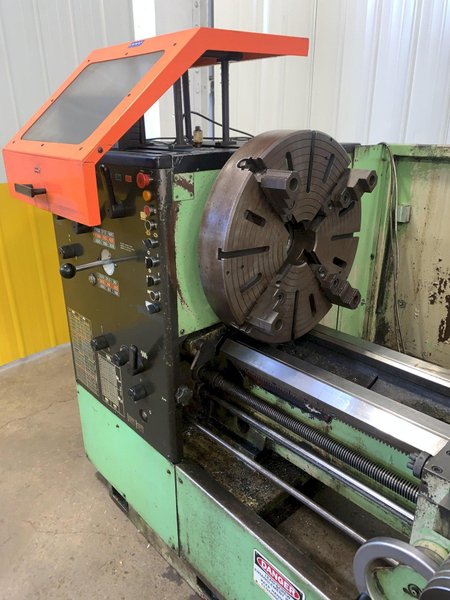 25&quot; X 120&quot; DOALL ROMI MODEL 25H GAP BED ENGINE LATHE W/ 4&quot; HOLE: STOCK #12892