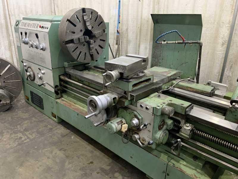 32/36" x 120" TIMEMASTER GAP BED ENGINE LATHE, 4" SPINDLE HOLE: STOCK #23757