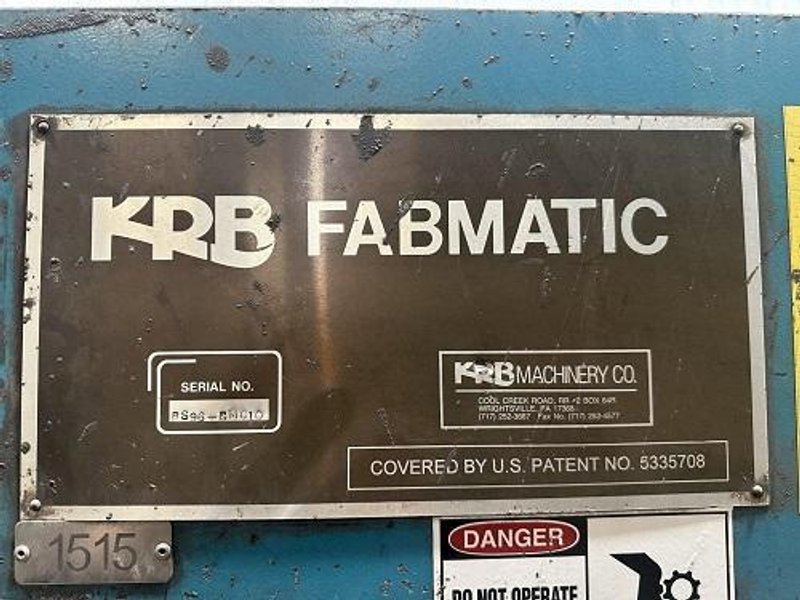 KRB FABMATIC REBAR STIRRUP BENDER