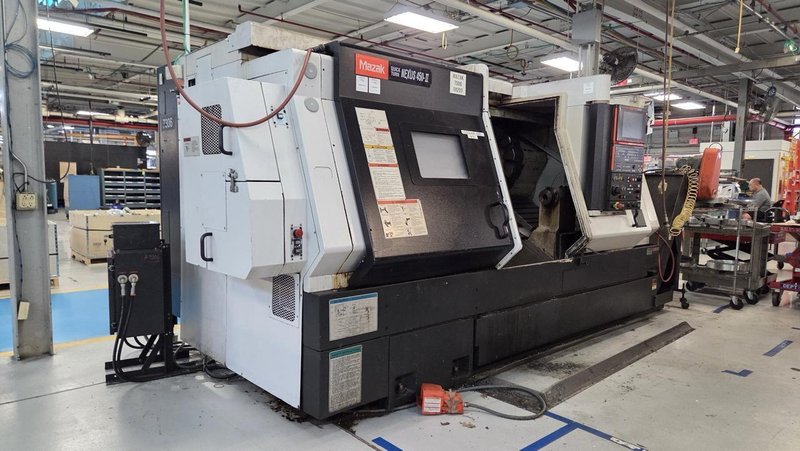 Mazak QTN 450-II CNC Turning Center;2006-Tool Setter, 24 Station Turret, Mist collector