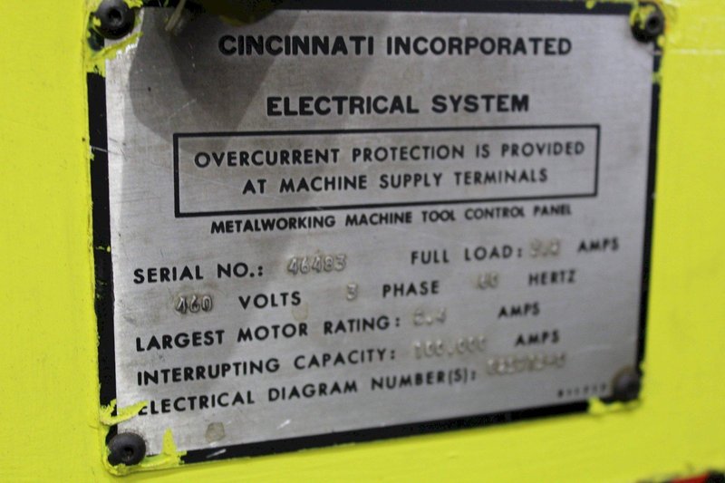 6&#039; CINCINNATI MODEL #2CV06-H SHEAR STACKER STOCK #72227