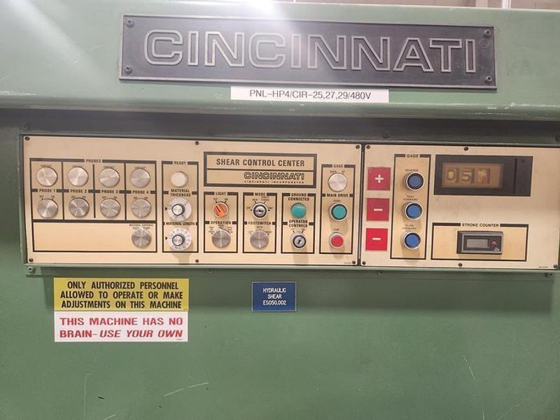1984 Cincinnati 250 Hydraulic Shear (#4839)