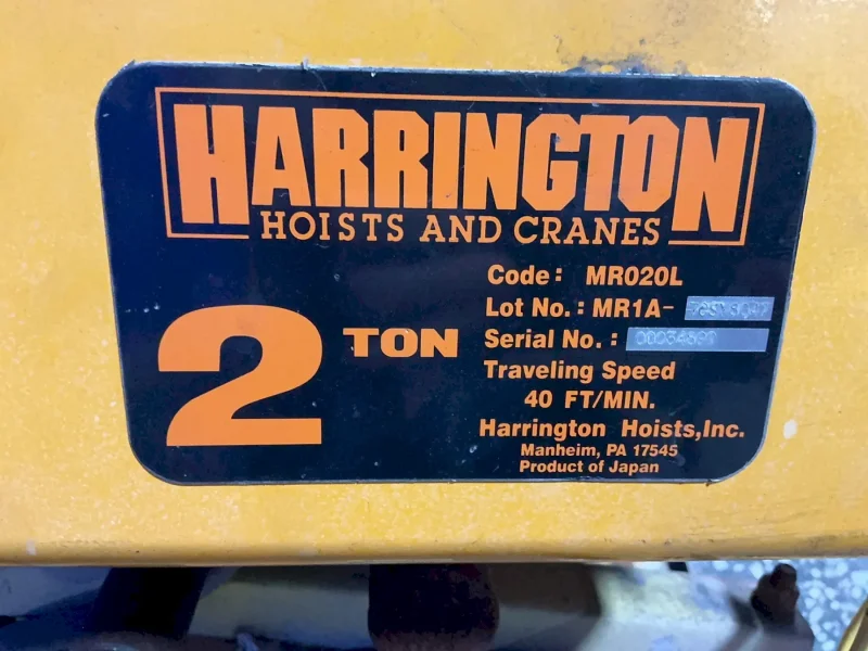 HARRINGTON 2 TONS HOIST