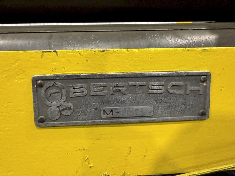 10&#039; X 1/4&quot; BERTSCH MODEL #7A INITIAL PINCH 3 ROLL MECHANICAL PLATE BENDING ROLL: YOBRO #23745