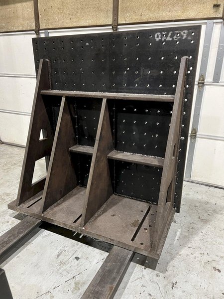 60&quot; x 60&quot; Machine Angle Plate 4&quot; Bolt Hole Spacing
