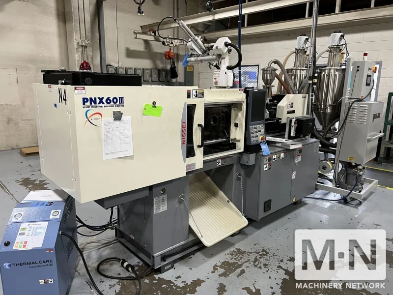121 TON 3.4 OZ NISSEI MODEL FNX110III-12A INJECTION MOLDING MACHINE MFG 2018