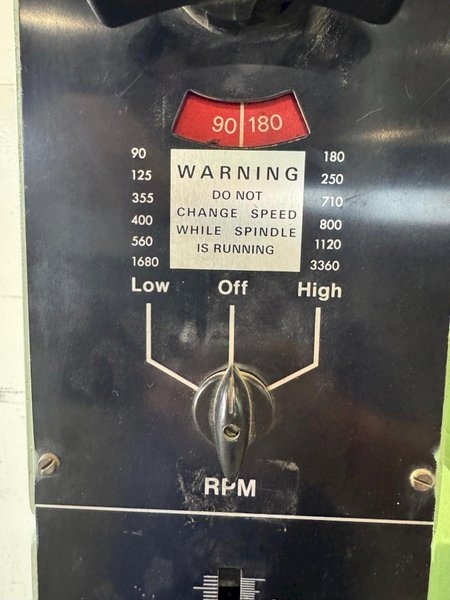 24&quot; Doall Single Spindle Drill DG-24, Gear Head, 90-3360 RPM, 16&quot; x 20&quot; T-Slot Table, Clean