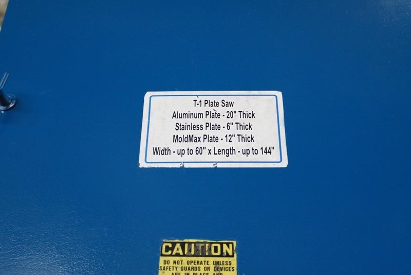 TANNEWITZ MODEL 6024MH VERTICAL BAND TYPE PLATE SAW: STOCK 59088