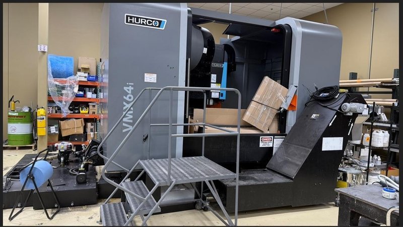 Hurco VMX-64i VMC, 2017 – CTS, Chip Conveyor, Renishaw Tool &amp; Part Probing, Rigid Tapping, Ultimotion