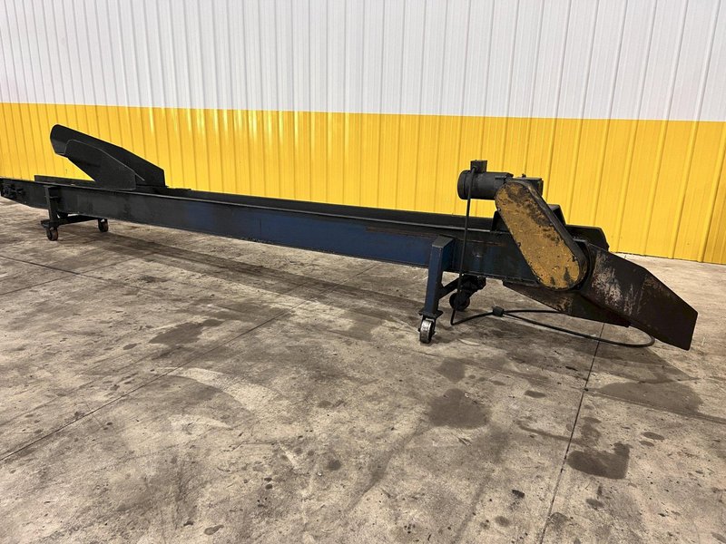 16&#039; LONG X 12&quot; WIDE METAL BELT PARTS TRANSFER CONVEYOR: STOCK #21668