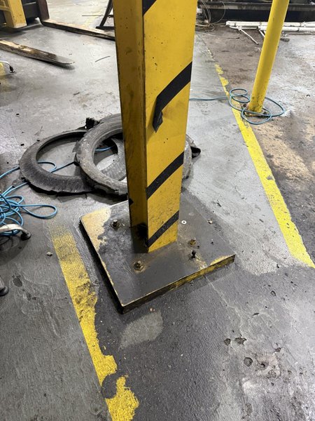 (2) 3 TON x 12' WIDE x 60' LONG CRANE WORKS / HARRINGTON FREE STANDING BRIDGE CRANE SYSTEM: YOBRO #24680