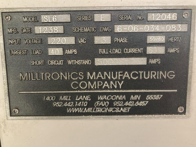 Milltronics Model SL6 CNC Turning Center, New 2012.