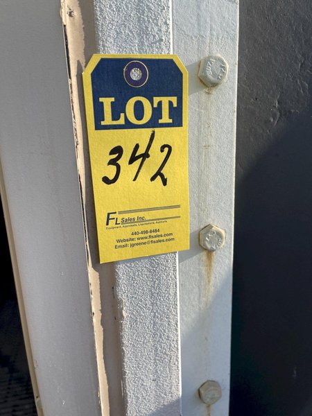 Yale 4 ton electric hoist with pendent controls on monorail