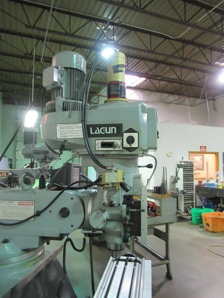 Lagun FTV-2 CNC Vertical Knee Mill with Acu-Rite Millpower 2 2-Axis CNC Control, Power Draw Bar- Auction Item