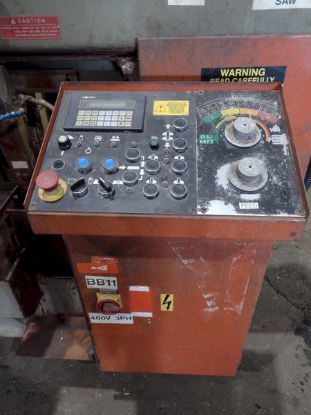 13" x 20" COSEN MODEL #C500MNC FULLY PROGRAMMABLE AUTOMATIC MITER HORIZONTAL BANDSAW: STOCK #18782