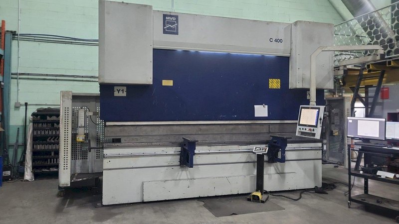 400 Ton x 13′ MVD Wysong CNC Press Brake, 2019 – 4 Axis Backgauge