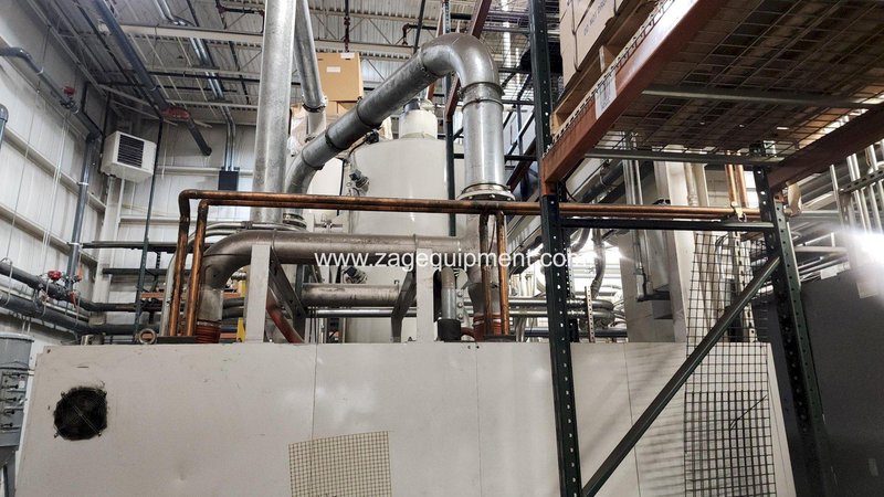 Matsui Used DMZ-1400 Material Dryer, 2,100 lbs/hr, Hopper Capacity 4,250 lbs., 460V, Yr. 2000