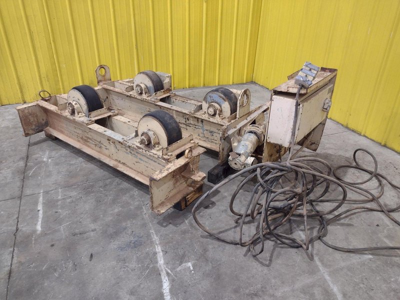 10 TON 20,000 LB RANSOME MODEL #WRD10 TANK TURNING ROLLS, 1 DRIVE &amp; 1 IDLER ROLL: YOBRO #25073