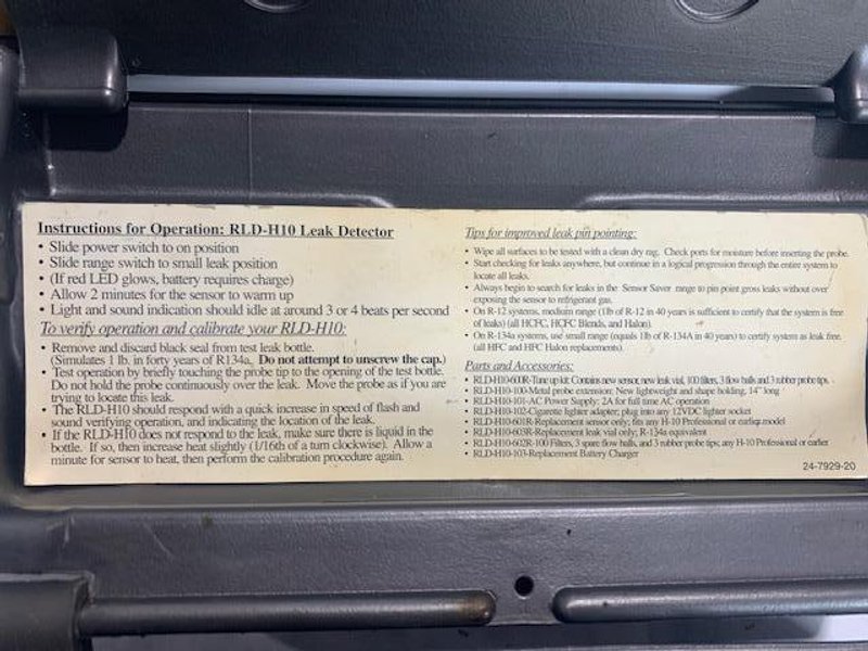 YOKOGAWA RLD-H10P PRO REFRIGERANT LEAK DETECTOR: STOCK #15137