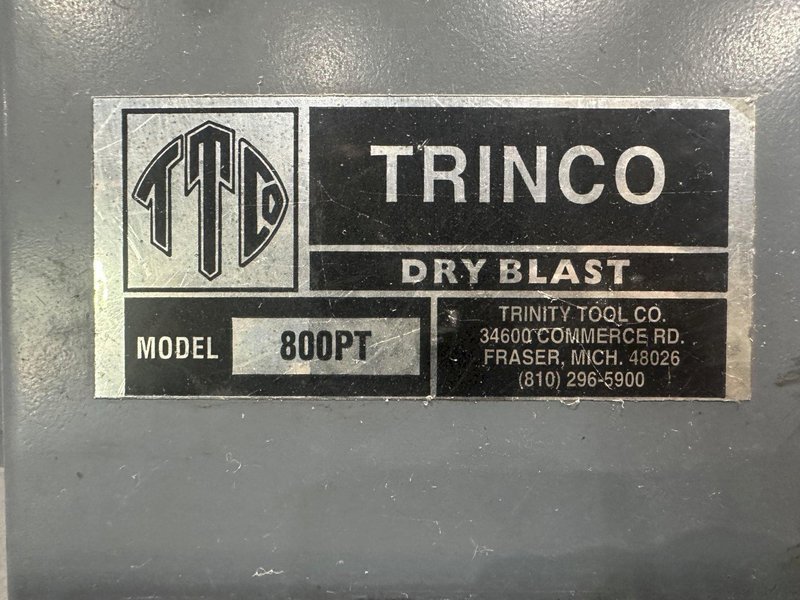 TRINCO BLAST CABINET: STOCK #23720