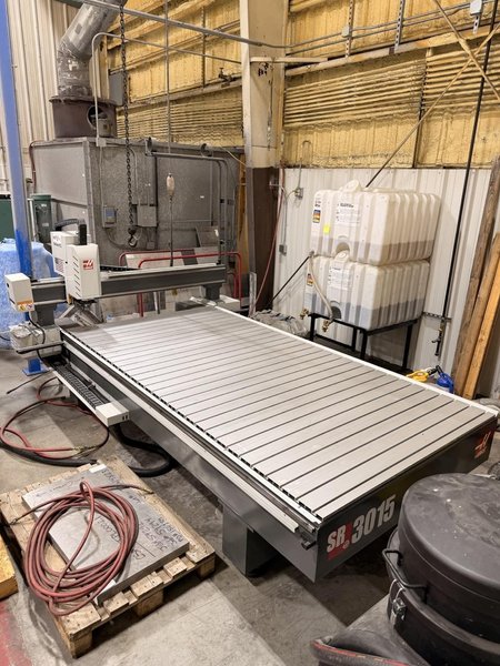 5′ x 10′ Haas SR-3015 CNC Router, 2024 – 24k RPM ISO30 Spindle