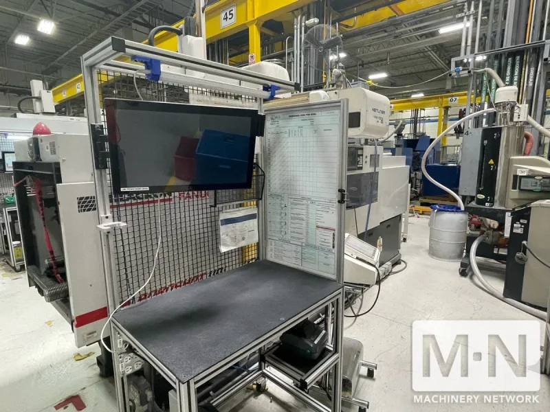 110 TON 1.6 OZ  CINCINNATI ROBOSHOT 110I-48G INJECTION MOLDING MACHINE, MFG 2000