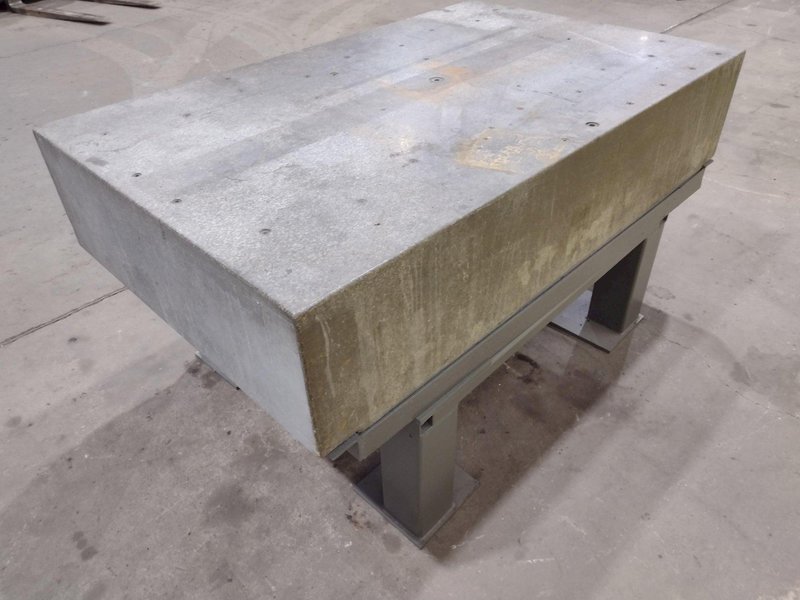 73.5&quot; X 46.5&quot; X 18.5&quot; PORTAGE MITCHELL GRANITE LAYOUT SURFACE PLATE: STOCK #19744