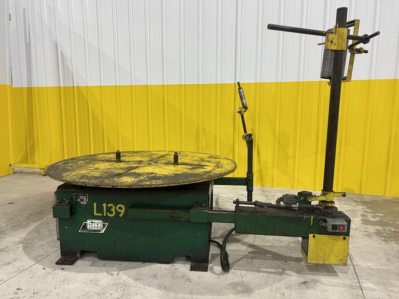 5,500 LB X 50&quot; OD AWC MODEL #F-200RA HORIZONTAL PALLET TYPE COIL REEL UNCOILER: STOCK #20065