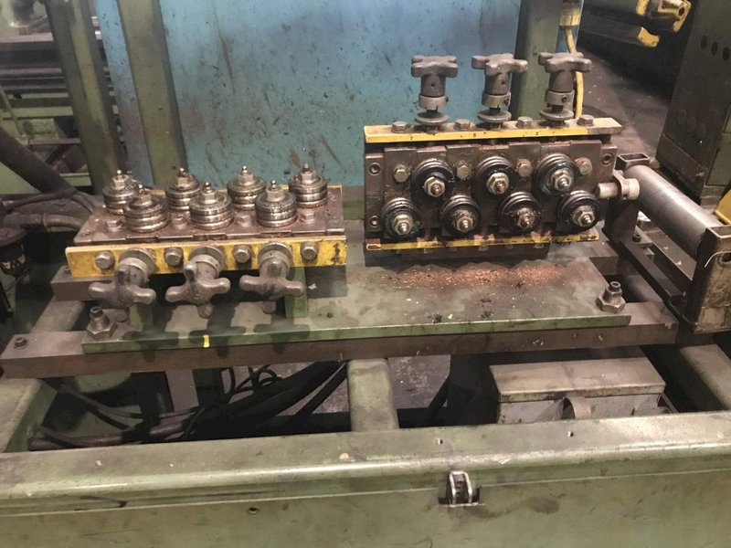 1/4' BERTOLETTE MODEL #211MB TUBE STRAIGHTENER &amp; CUTOFF MACHINE: #6756