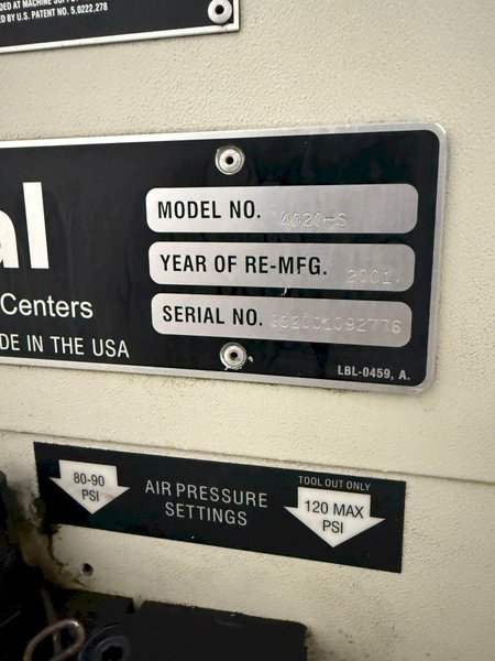 FADAL 4020-HT CNC VERTICAL MACHINING CENTER-2001. STOCK # 1110825