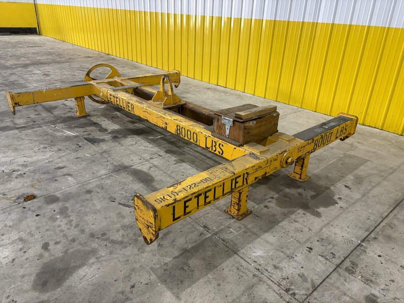 8,000 LBS X 10' X 8' LETELLIER 4-ARM SPREADER BAR LIFT BEAM WITH CENTERING ADJUSTMENT: STOCK #21987