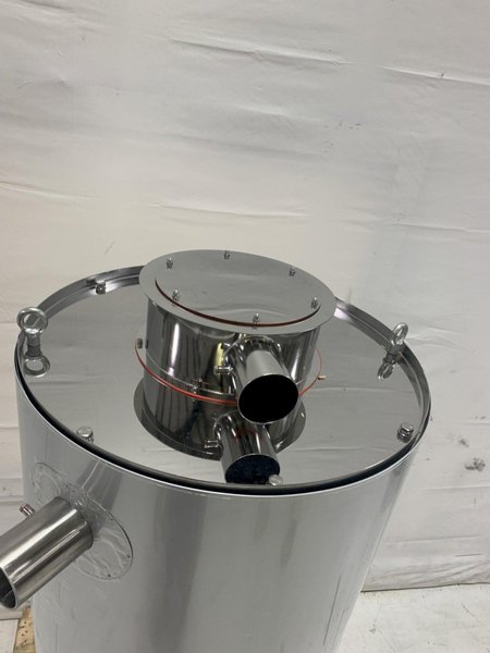 New AEC Drying Hopper, WH300, Approx. 300 lb Capacity, Insulated, Stainless Steel