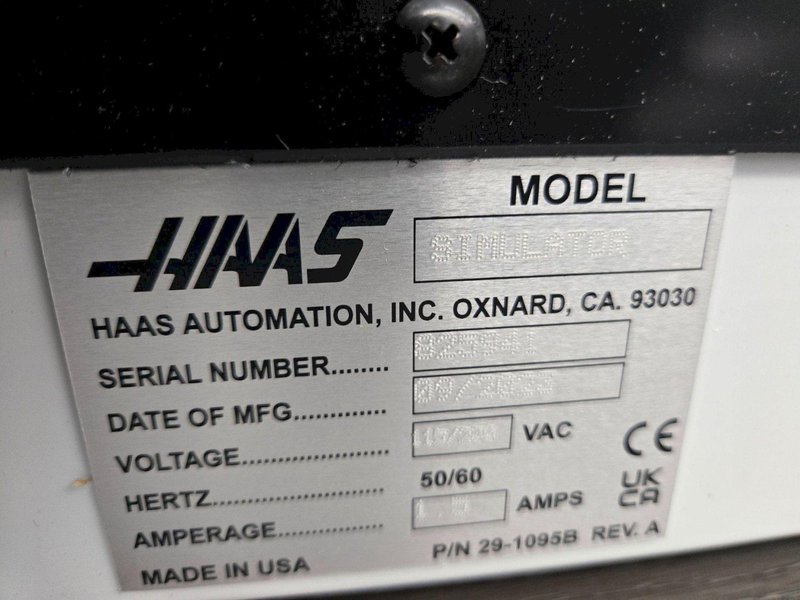 2023 HAAS CNC SIMULATOR 29-1095B