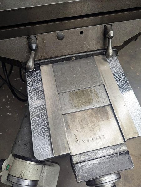 BRIDGEPORT VERTICAL MILLING MACHINE WITH PROTRAK EMX 2-AXIS CONTROL WITH 3-AXIS DIGITAL READOUT