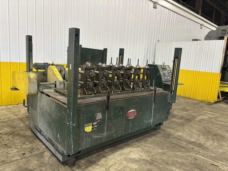 6 STAND X 2&quot; YODER MODEL Q-150 U JOINT DRIVE RAFTED ROLLFORMER, W/ 7 RAFTS &amp; 42  STANDS: STOCK #22634