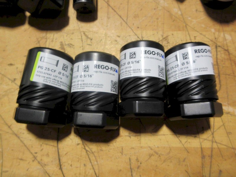 Rego-Fix PowerGrip Collets PG 25-CF (21 pcs), Diameters 1/8&quot; (1), 3/16&quot; (2), 5/16&quot; (4), 1/4&quot; (5), 3/8&quot; (6), 1/2&quot; (3), **All New in Packages**- Auction Item