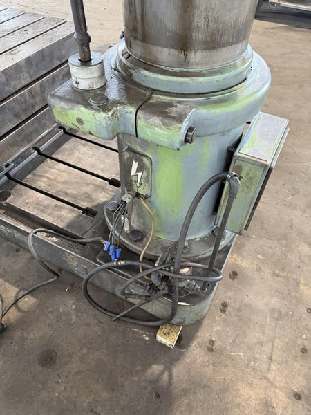 5' X 15" WEBO RADIAL ARM DRILL. STOCK # 0222126