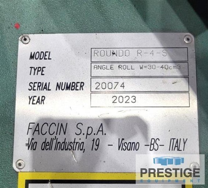 Roundo R4S 4&quot; x 4&quot; x 1/2&quot; Hydraulic Angle Bending Roll