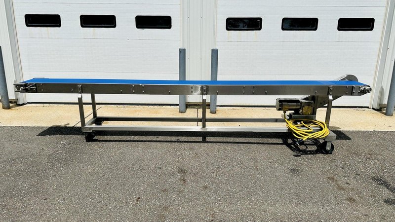 Stainless Steel  |  13Ft. Food Grade Flattop Conveyor