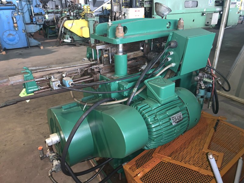 18 TON TISHKEN MODEL #CO-6-24-18 4 POST CUT OFF PRESS, 2" STROKE: STOCK #10484