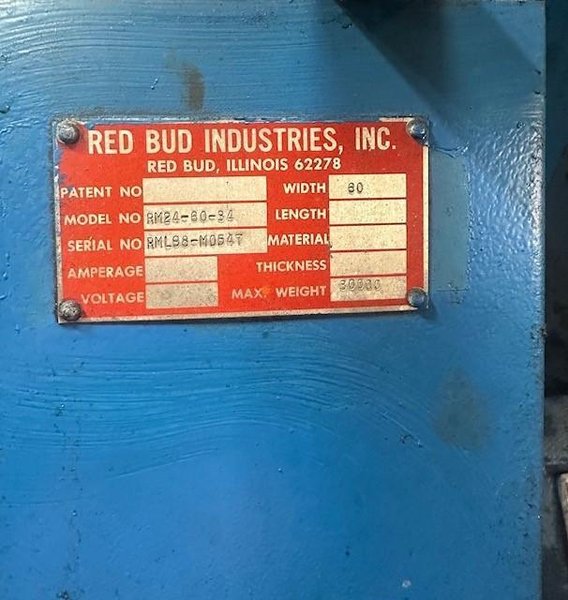 30,000# X 60&quot;  RED BUD POWERED UNCOILER STOCK #3709