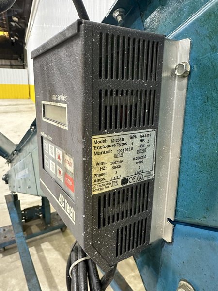 8&quot; WIDE X 6&#039; HIGH NEW LONDON ENG MODEL #500 MOTORIZED BELT INCLINED PARTS CONVEYOR: STOCK #20069