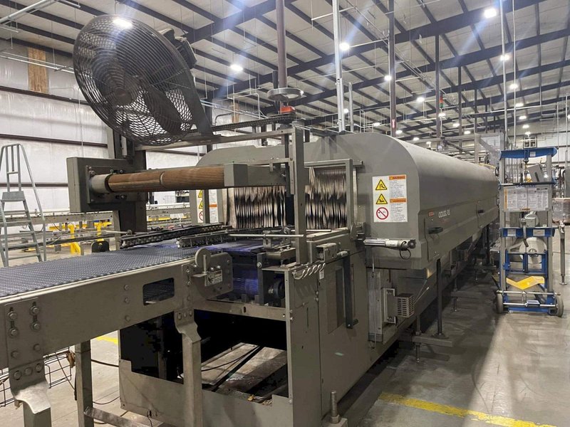 Douglas SPS-60 Shrink Wrap Line with Trivex Uploader &amp; Alvey 891i Palletizer – Fully Integrated Turnkey Beverage Variety Pack System
