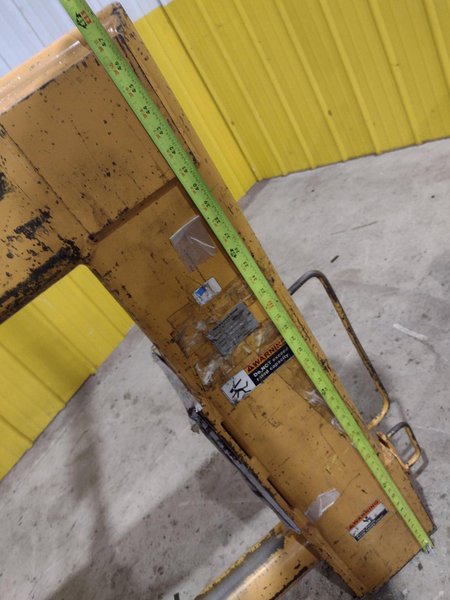 4 TON CALDWELL MODEL#81P-4-50 C HOOK ROLL LIFTER: STOCK #22715