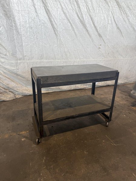 48&quot; X 24&quot; X 4&quot; METROPLATE GRANITE SURFACE PLATE W/ STAND. STOCK # 0449425.