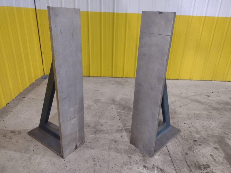 48” X 10” X 22” PAIR OF (2) ANGLE PLATES: STOCK #22673