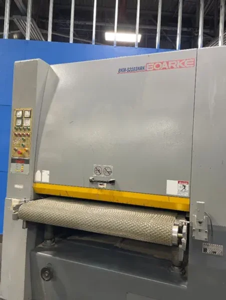 BOARKE MACHINE CO 85” X 50” BELT SANDER   -  BKM-52103NRK
